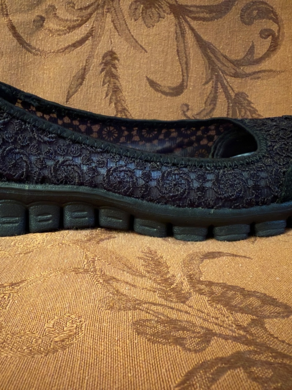 Skechers EZ Flex 2-Flighty black slip on ballet flats sz 9 - Picture 5 of 11